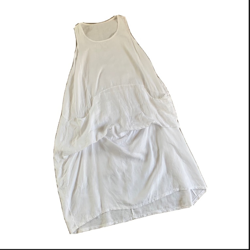 White linen Loganlook dress